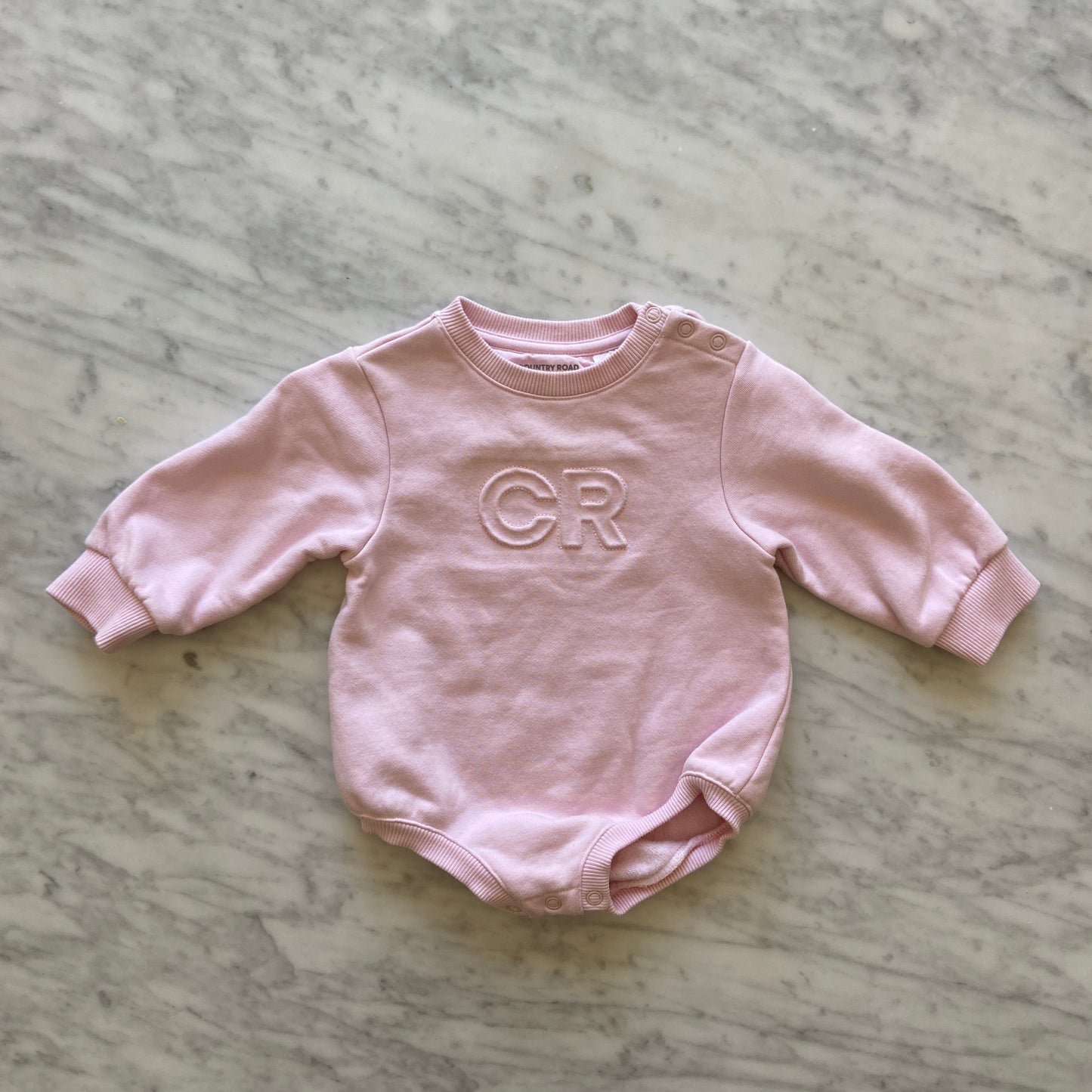 Country Road Long Sleeve Romper (6-12M)