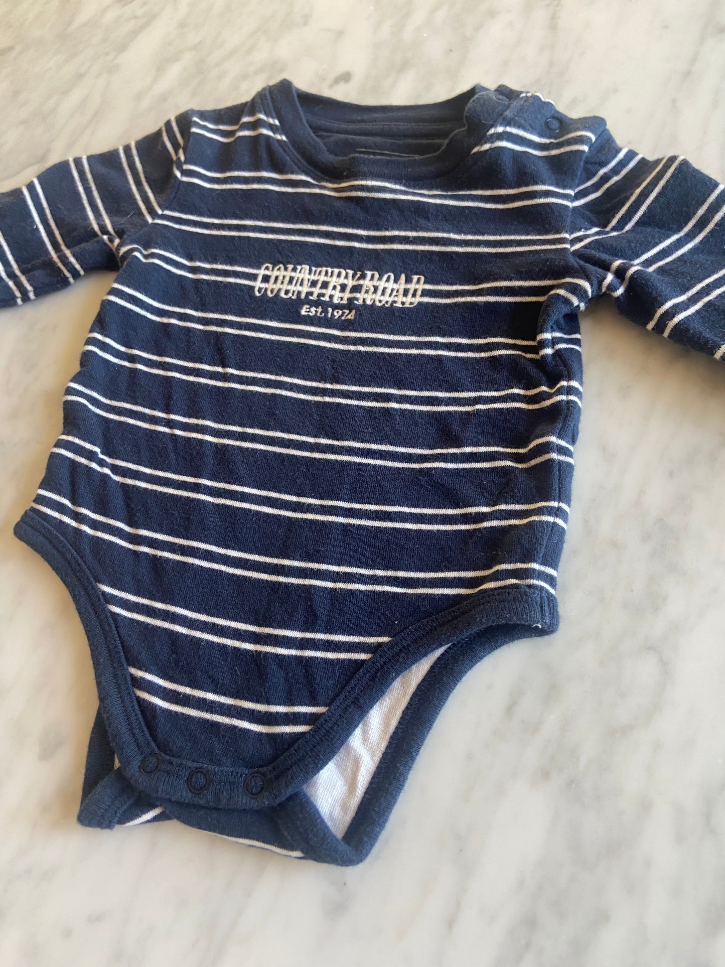 Country Road Long Sleeve Bodysuit (0-3M)