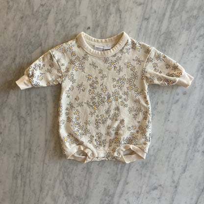 Bonds Oversize Long Sleeve Fleece Romper (0-3M)