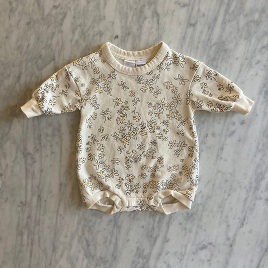 Bonds Oversize Long Sleeve Fleece Romper (0-3M)