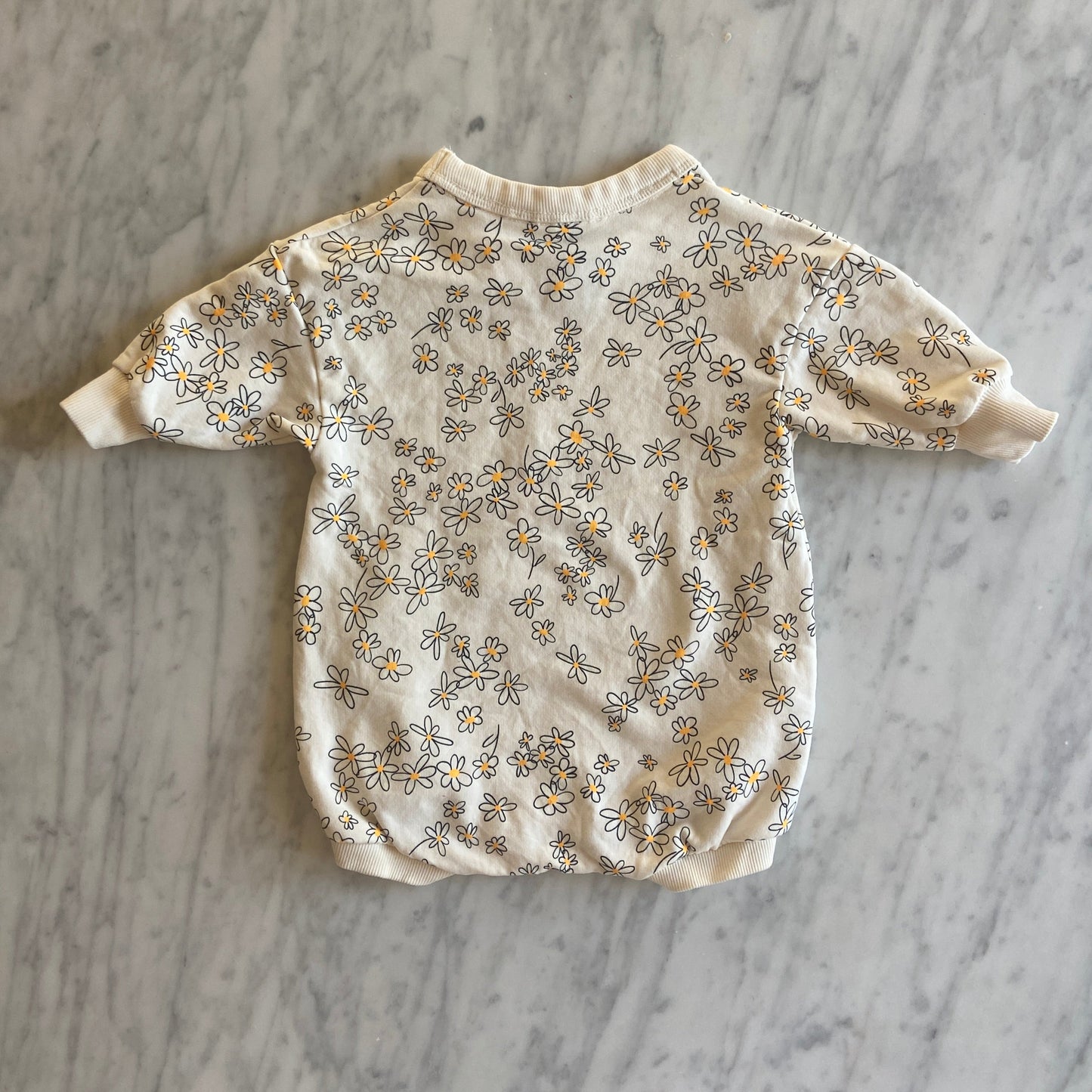 Bonds Oversize Long Sleeve Fleece Romper (0-3M)