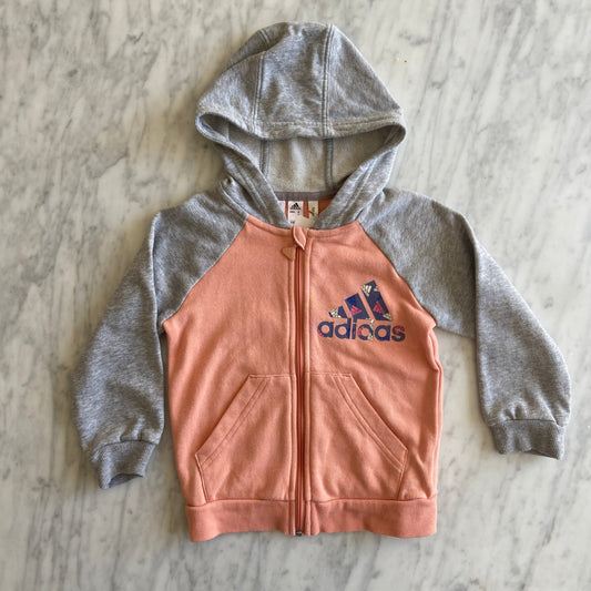 Adidas Zip Hooded Sweat (2Y)