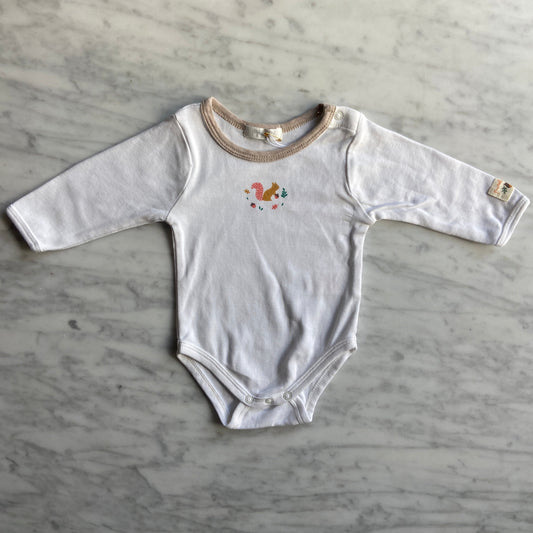 Purebaby Long Sleeve Bodysuit (0-3M)